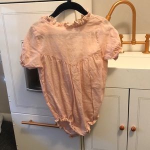 Bebe organic light pink romper 24m